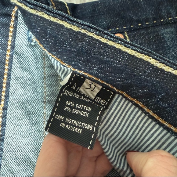 Anoname Dark Indigo Women's Straight Leg Jeans “Paris Skinny” - Picture 3 of 4